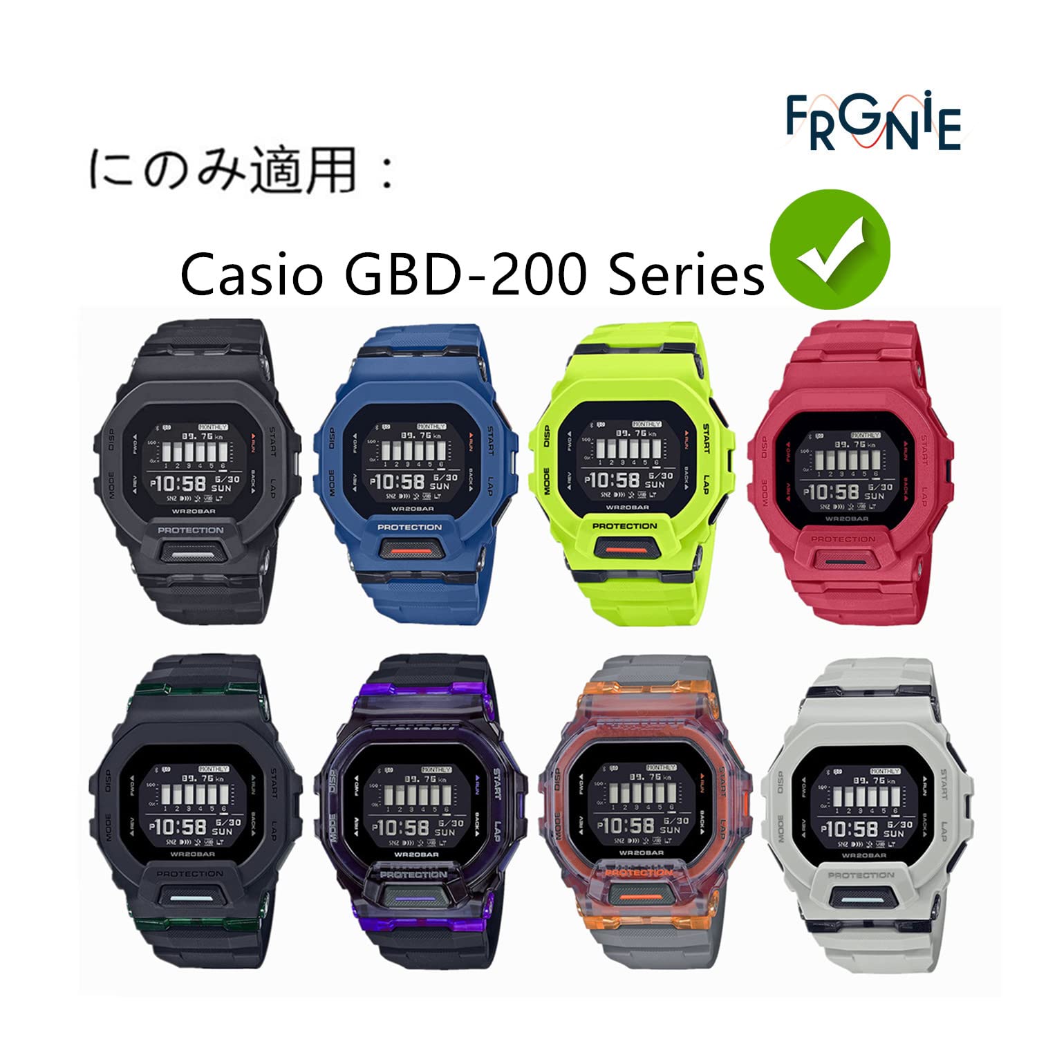 Amazon.co.jp: (3枚入り) Frgnie Compatible with Casio GBD-200